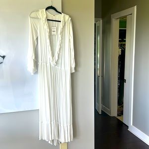 Free people ivory maxi dress NWT